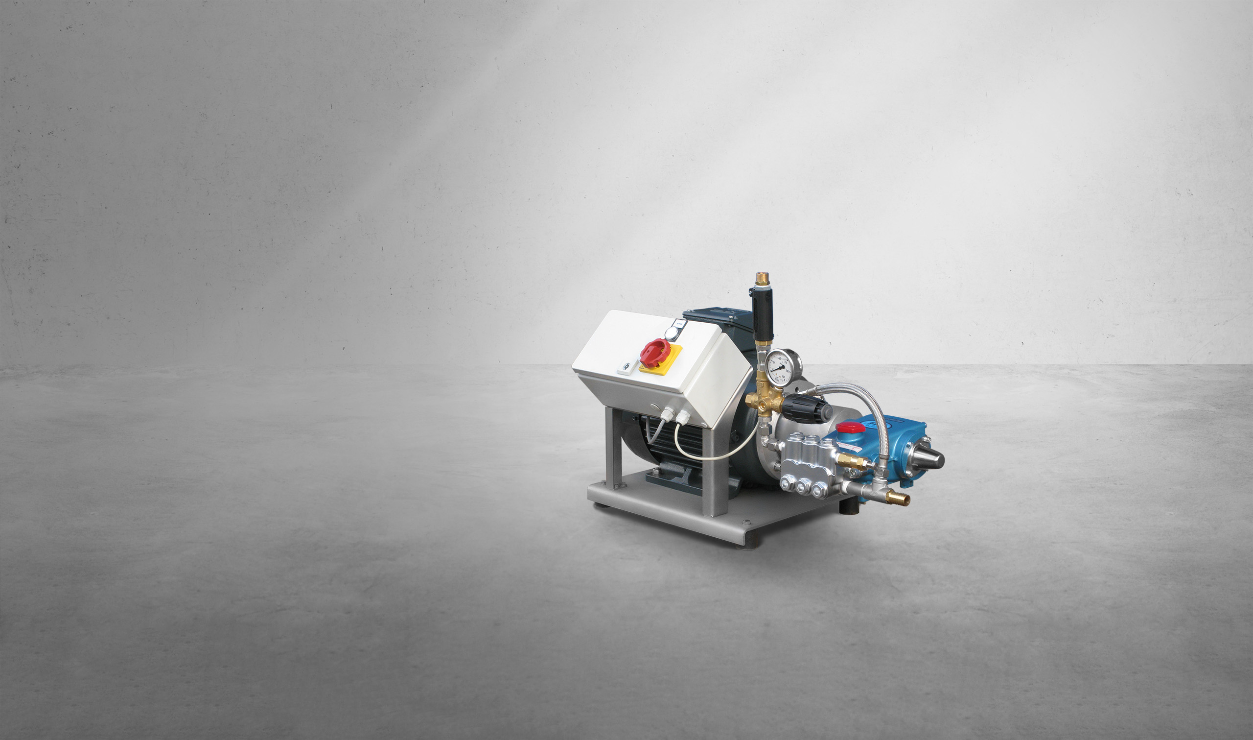 Stationary high pressure cleaner