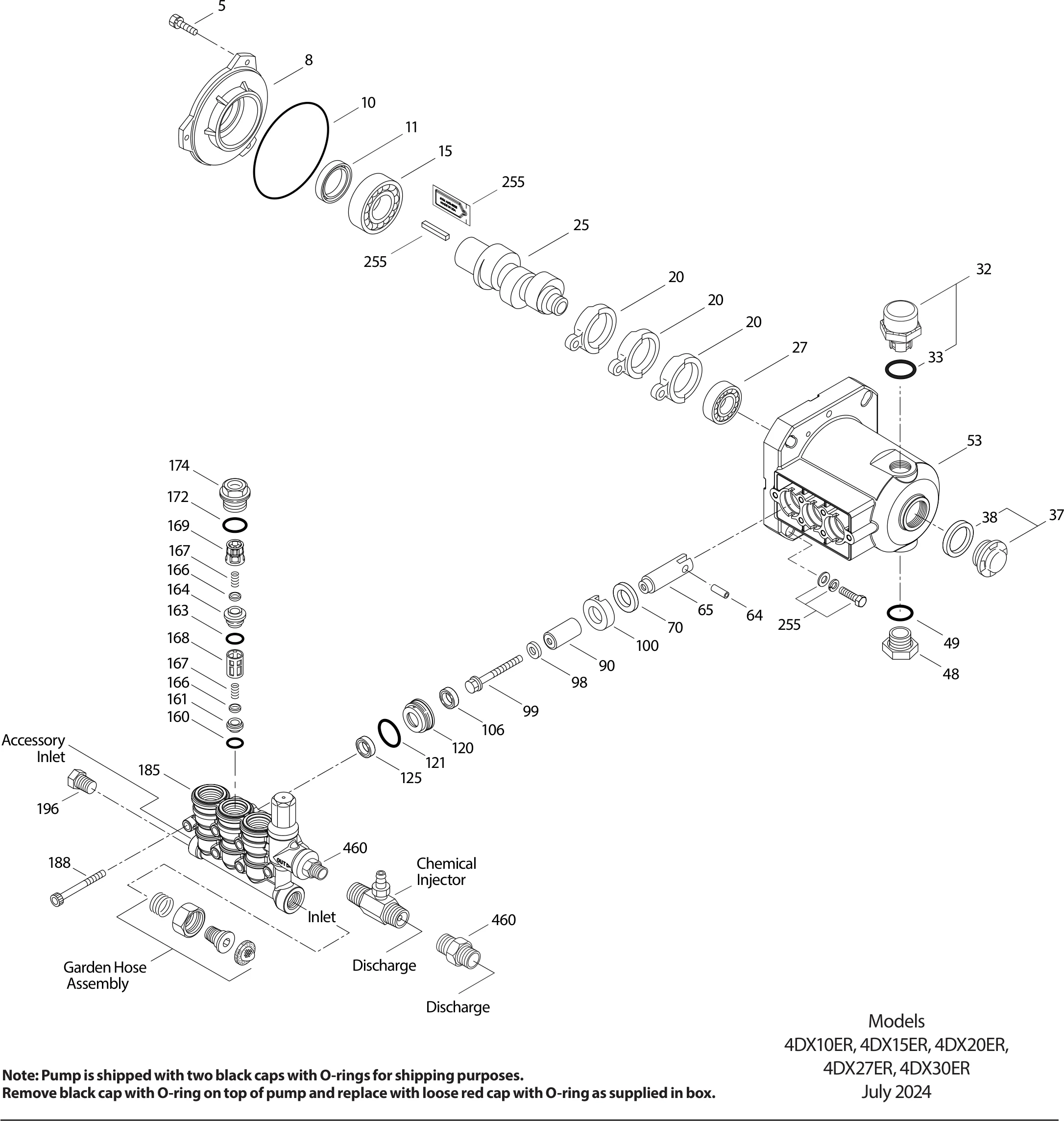 Exploded view 4DX10ER