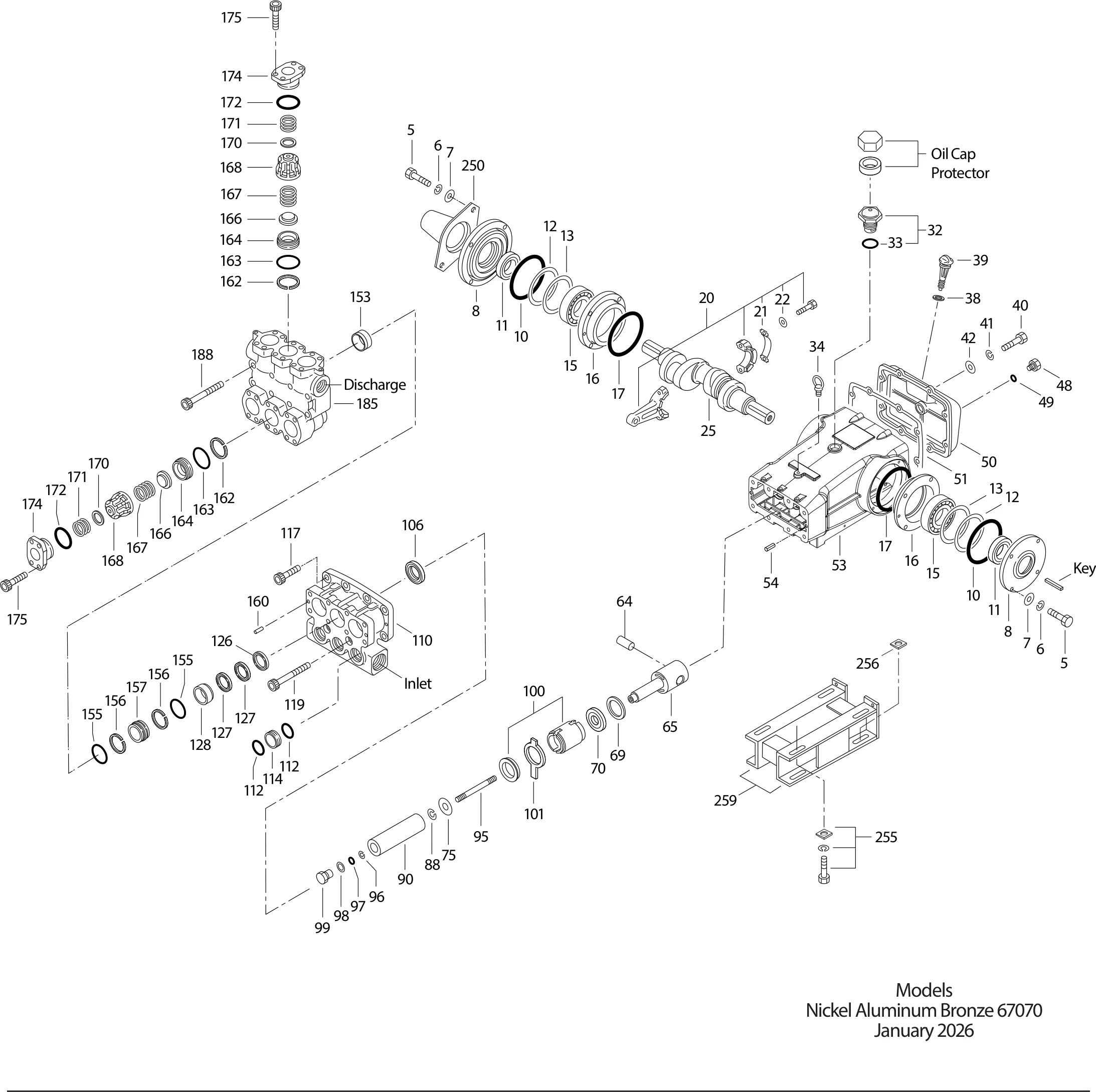 Exploded view 67070 (Aussetzbetrieb)