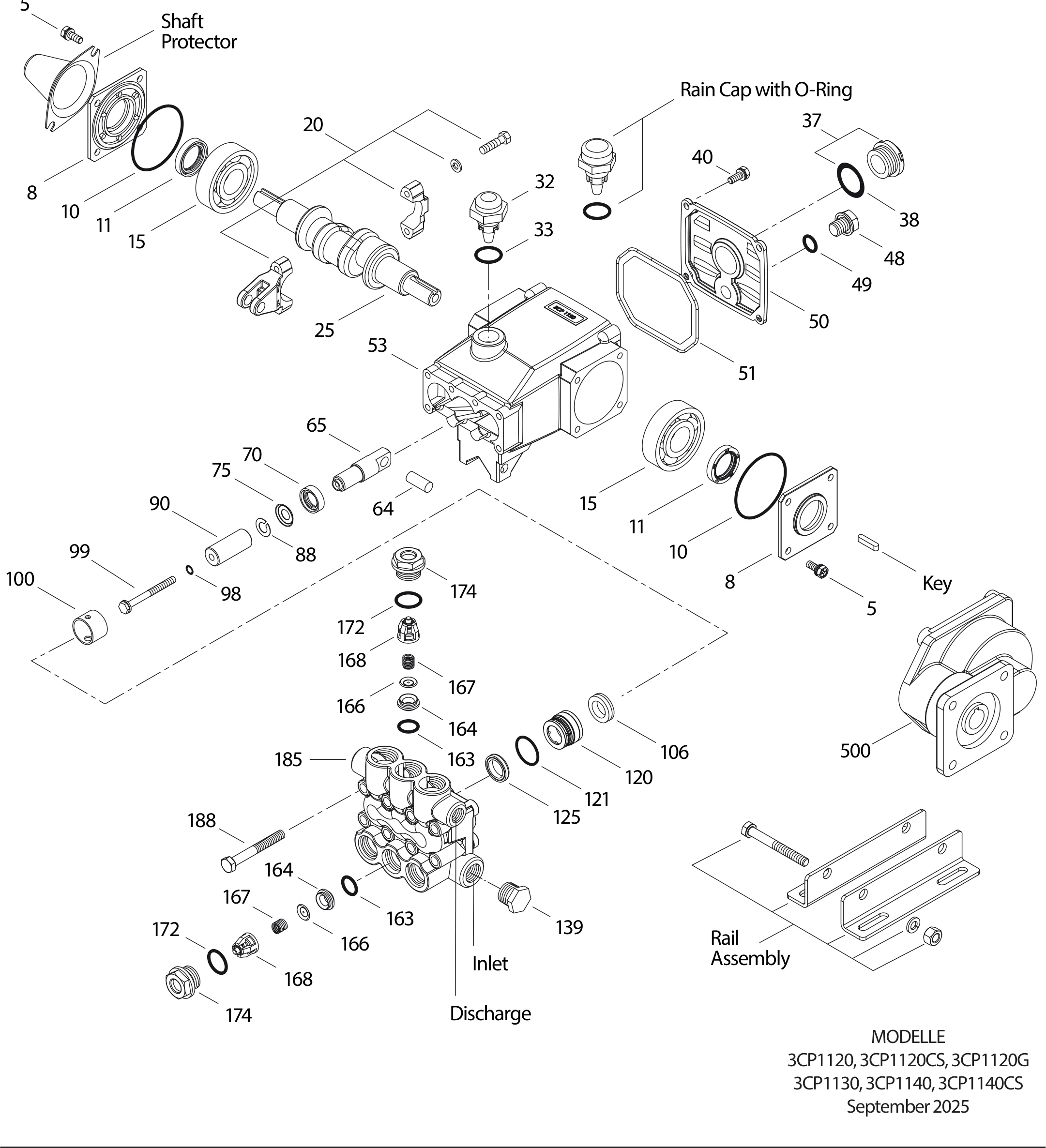 Exploded view 3CP1120